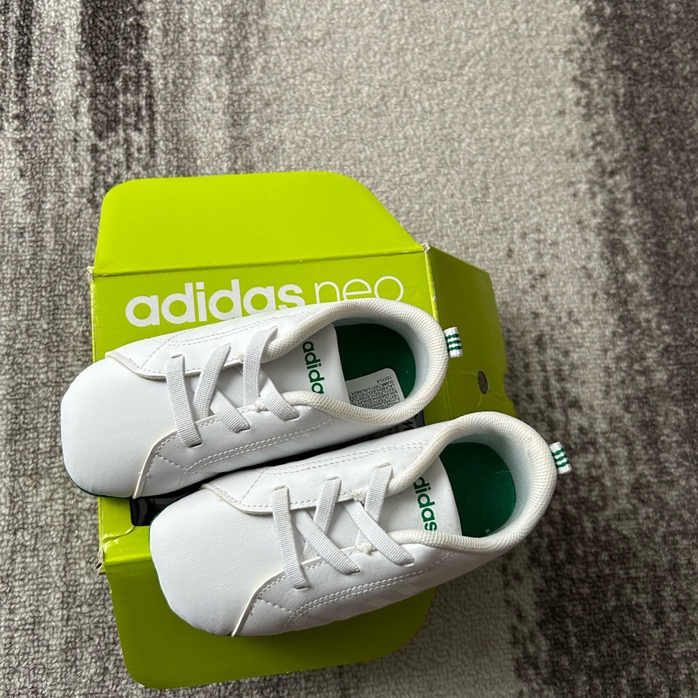 Adidas White Baby Walker Sneakers Classic Low-Top